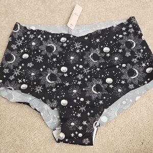 Victoria's Secret Starry Night Briefs - Gray and White